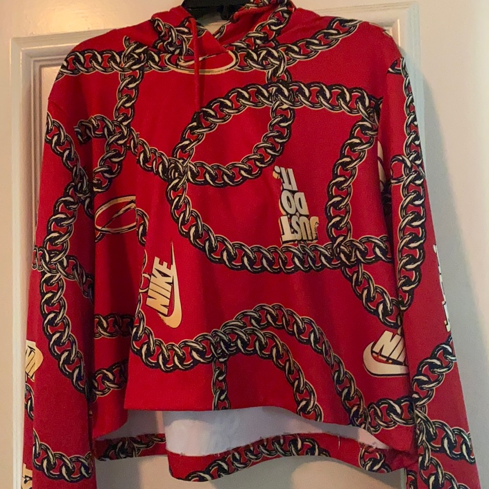 Nike hoodie crop top